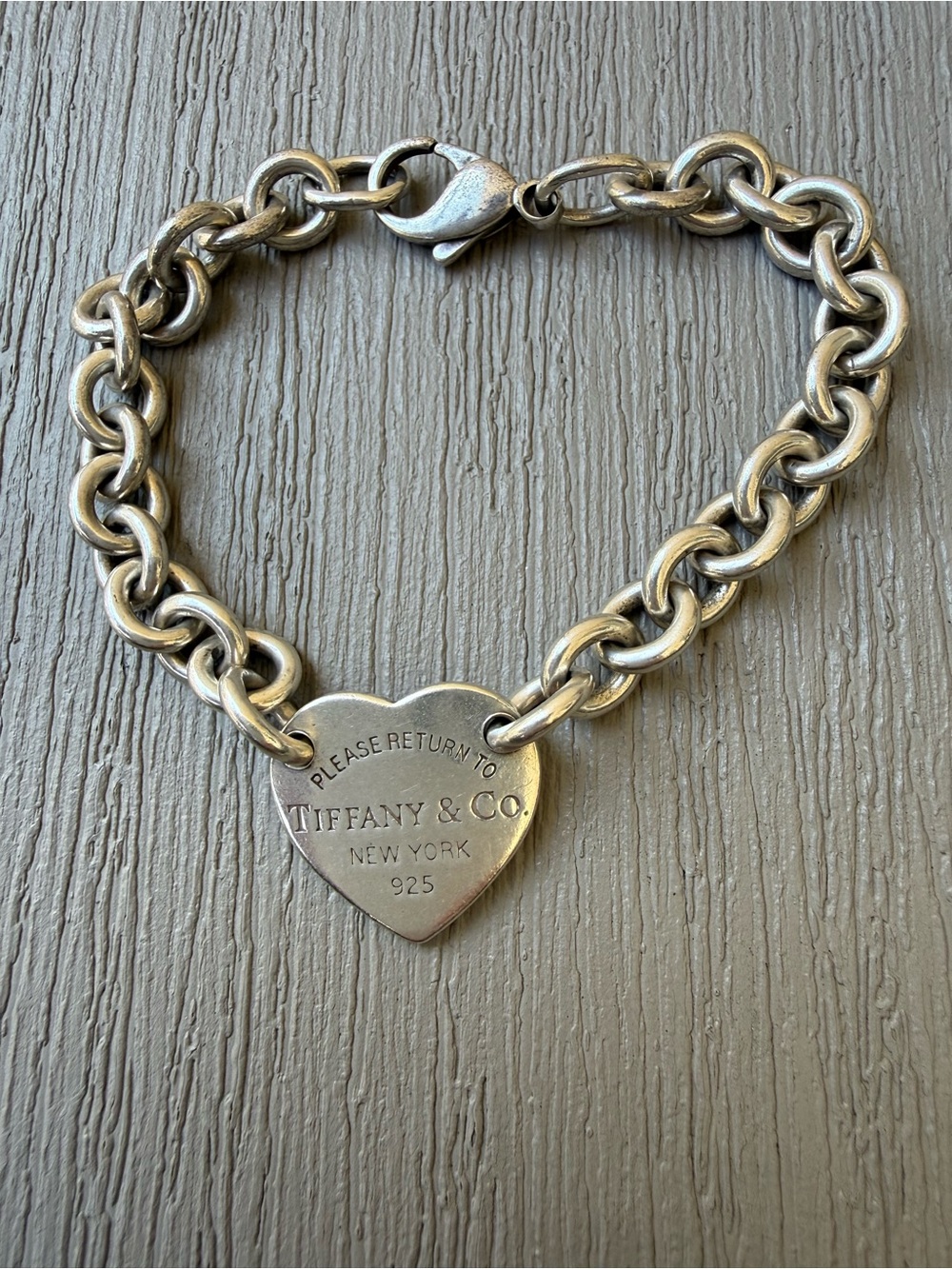 Tiffany & Co. Return to Tiffany 925 Sterling Silver Heart Tag Bracelet